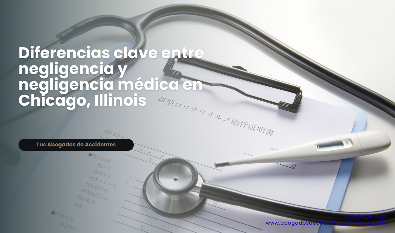 diferencia negligencia y negligencia médica Chicago